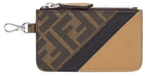 fendi card holdee|Fendi card holder with chain.